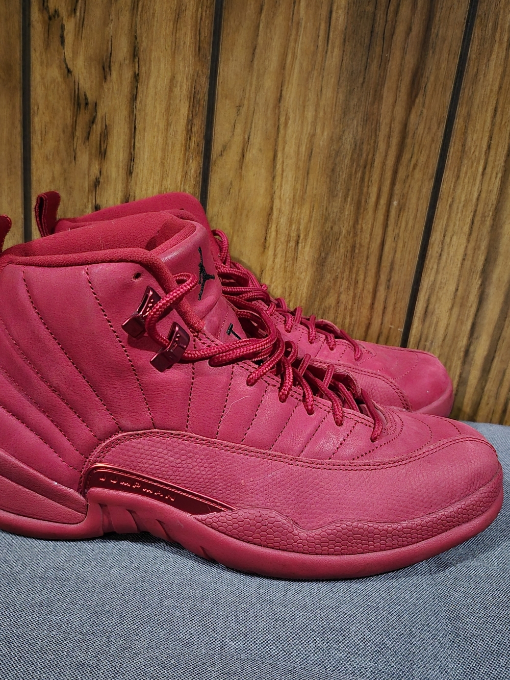 Jordan High-Top Sneakers in Red